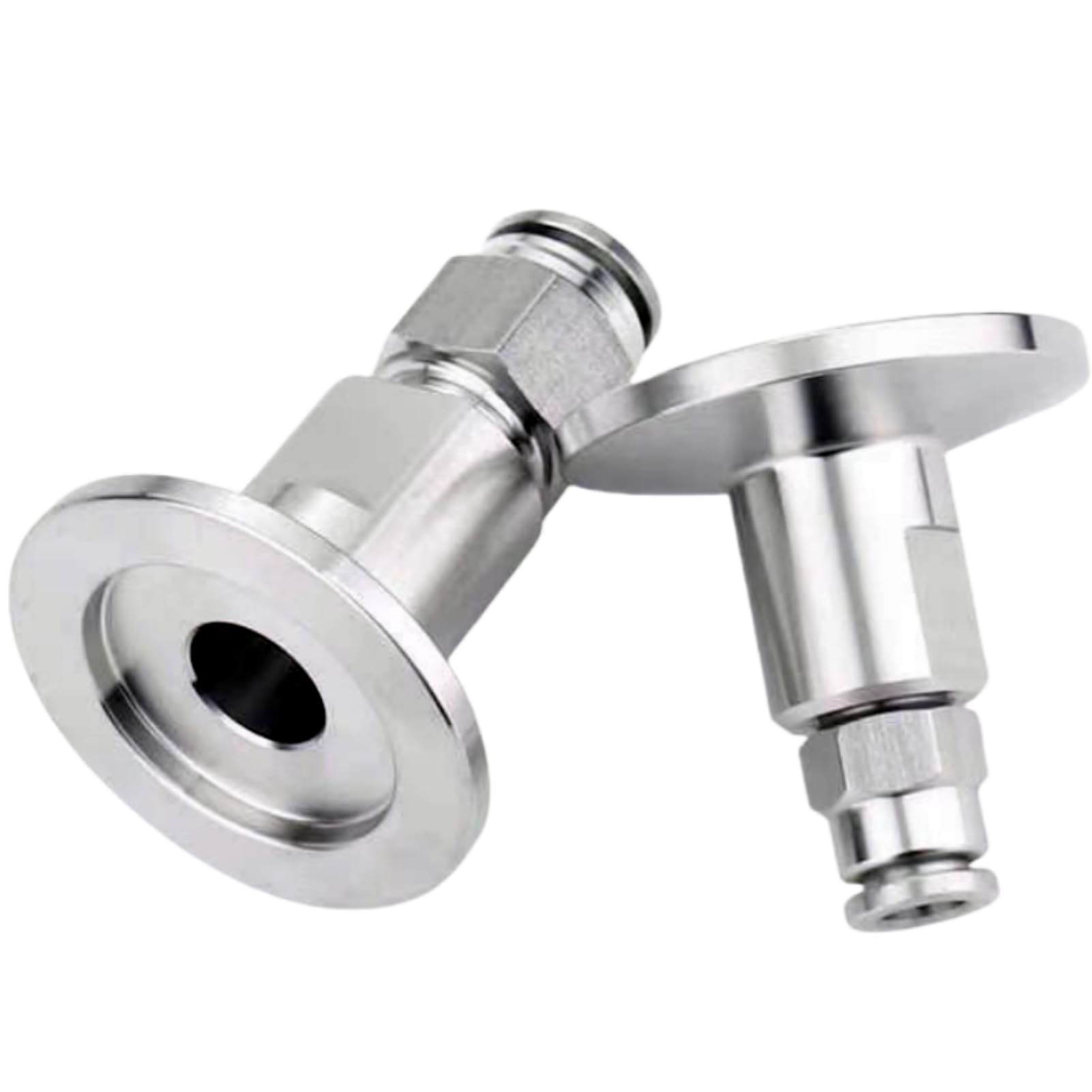 Abrazadera triple de acero inoxidable 304 a conector rápido de vacío KF25 de 14mm, 1 unidad(KF16-12mm)