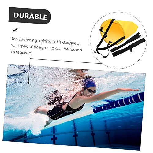 Holibanna set de entrenamiento con paracaídas de resistencia para natación miniatura 3