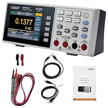 OWON Desktop Digital Multimeter مع شاشة LCD مقاس 3.5 بوصة ، والجهد ، ودرجة الحرارة مع إمكانية RMS الحقيقية ، المصممة للاستخدام في المختبرات والأدوات والمصانع XDM1241