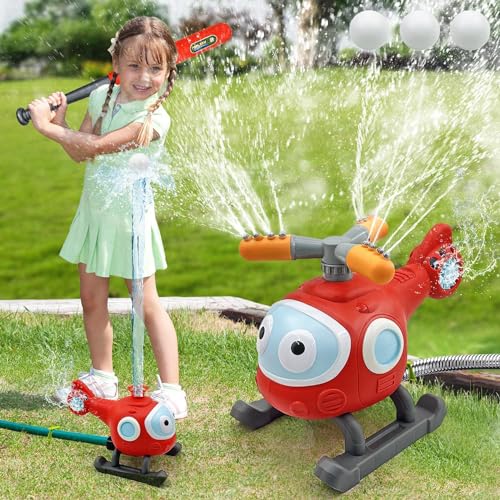 Jeux d Eau Exterieur pour Enfants,Jouet De Baseball Arroseurs de Jouets Aquatiques Arroseurs Jeux d’Eau de Jeux d’extérieur,Jouets de Jeu en Plein air pour 3 4 5 6 7 8 9 10 Ans garçons Filles Cadeau