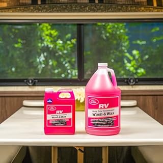 Gel GLOSS RV Wash & Wax - Clean, Streak-Free Finish, Reduced Water Spotting, pH Neutral, Concentrated Carnauba Wax Formula, Provides A Deep Gloss Finish on Campers and Motorhomes, 1 Gallon