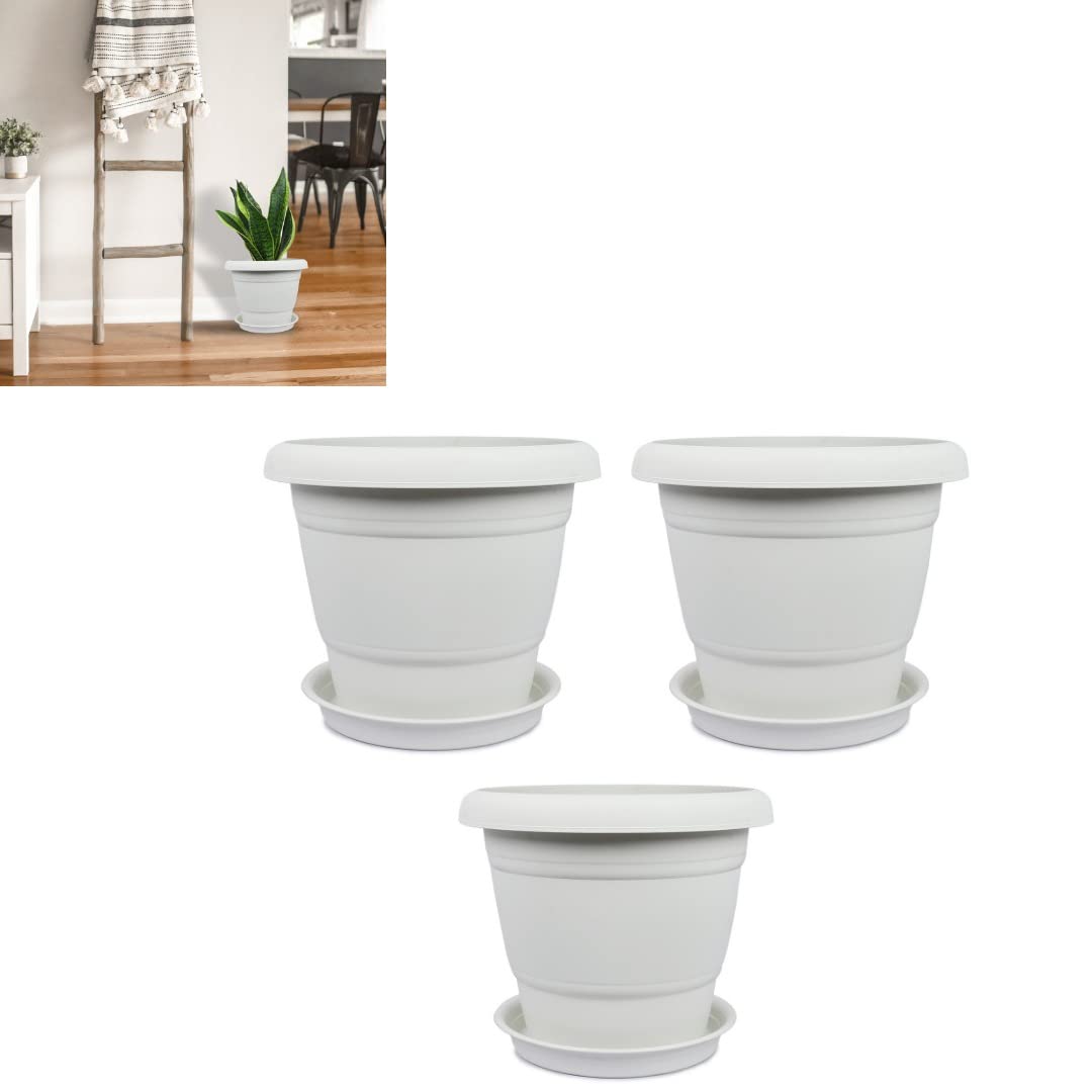 See full amazon price history chart for spylark™ Heavy Duty Premium Plastic Planter Pots with Bottom Tray (White) | Plant Pot Set for Home Garden and Nursery| 10inch | Set of 3 spylark™ Heavy Duty Premium Plastic Planter Pots with Bottom Tray (White) | Plant Pot Set for Home Garden and Nursery| 10inch | Set of 3 (B0B185ZZ3C) Amazon Price History, Amazon Price Tracker