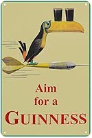 Aim for A Guinness Vintage Decor Sign Tin Sign 12x8 inch