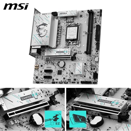 Image of H810M Gaming WIFI6E Motherboard, mATX - Supports Intel Core Ultra Processors (Series 2), LGA 1851 - DDR5 Memory Boost 6400+ MT /s OC, 1 x PCIe 5.0 x16, 1 x M.2 Gen4, 2.5G LAN, Wi-Fi 6E