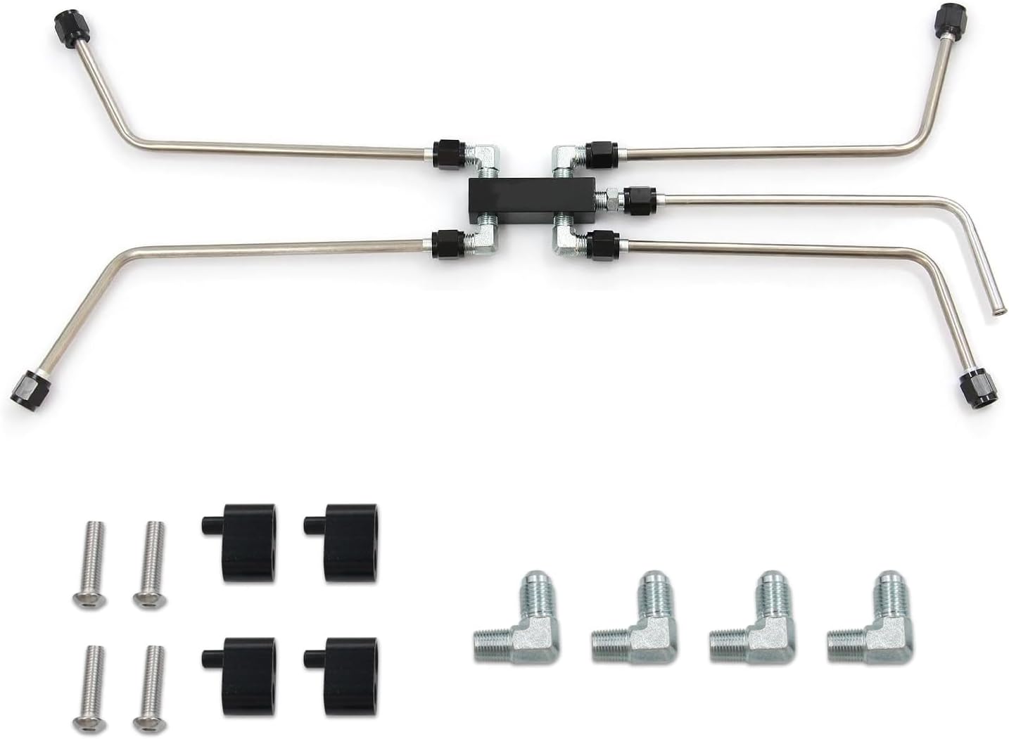 AN4 Fuel Brake Line,LS Coolant Crossover Steam Vent Kit Fit for LS1, LS2, LS3, LS6, LS7, LS9, LSX