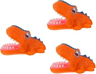 NOLITOY Plastic Finger Biting Toy 3 pcs bite Toy Animals Toys Parent- Child Toy Trick Finger Biting Toy Shark Mouth Parent-Child Large Dino Bite Finger Toy