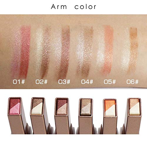 Beautyz 6Pcs Eye Shadow Stick Two-Tone Eyeshadow Stick Waterproof Gradient Matte Glitter Makeup Eye Shadow Pen Lazy Eyeshadow Makeup Novice, Oir1052J8Wn07Dqgno #TOP4