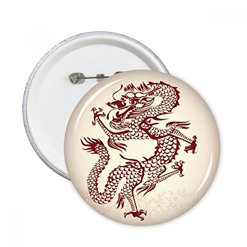 Badge dragon chinois de qualité supérieure : décoration XL multicolore pour customisation