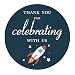 MAGJUCHE Space Thank You Stickers, Rocket Outer Space Birthday Party Favor Labels, 2 Inch, 40-Pack