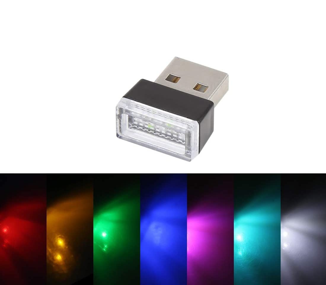 Amazon.co.jp: Seven Fox USB LED イルミライト 車用 車内照明 室内 