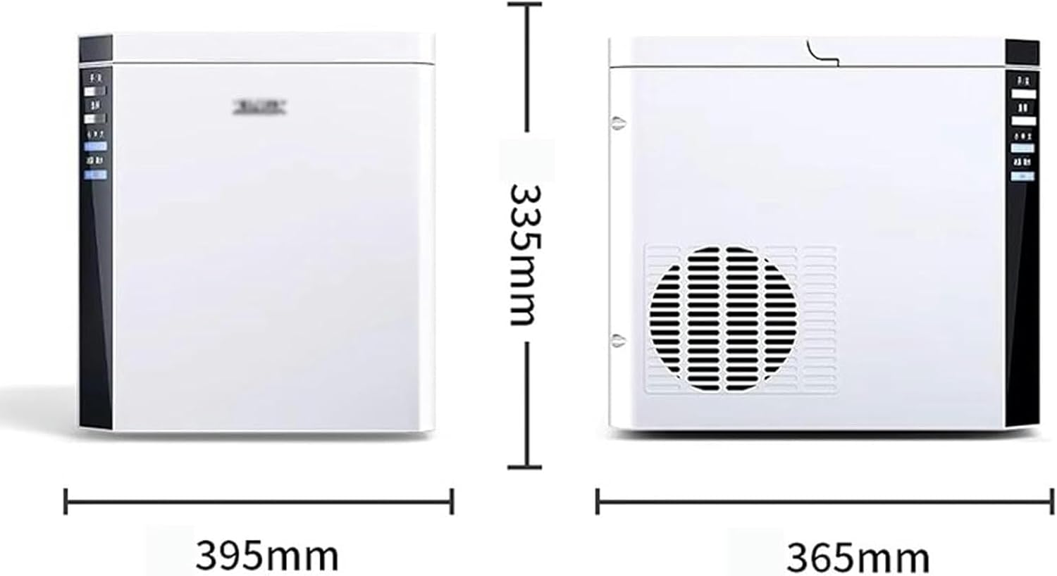 AMNOOL Machine to Make Ice On Countertop Machine for Making Large -Capacity Automatic Portable Electric Ice