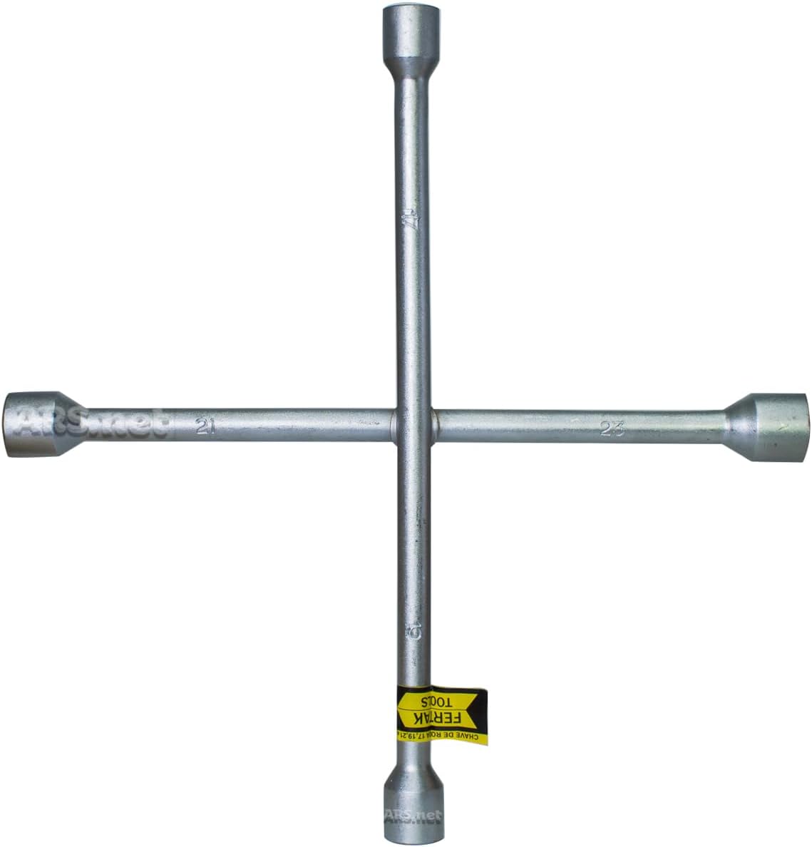Chave De Roda Universal Em Cruz Estrela 4 Bocas 17x19x21x23mm Automotivo