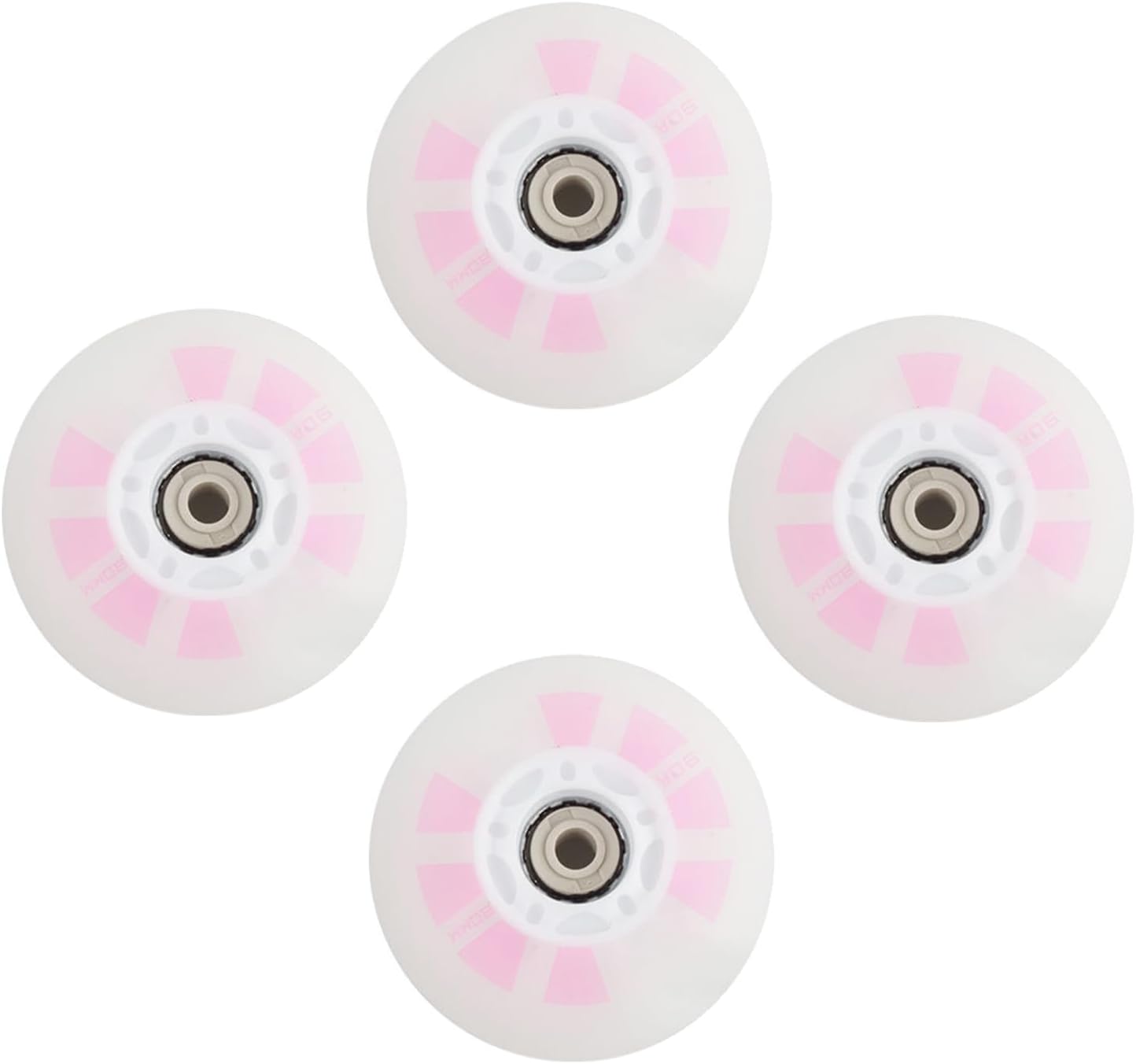 72mm 76mm 80mm Flash Inline Skate Wheels Light Up Roller Skate Wheel Inline Skates Replacement Wheels 8 Pack