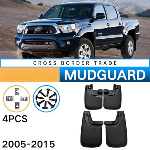 Salpicaduras de vehículos para Toyota Tacoma 2005-2015 con protección resistente 5