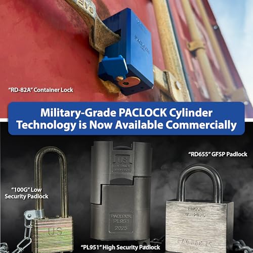 Image of PACLOCK's 8-Series Stepped-Back Puck, High Security Rotating Disc, Manufacturer-Controlled Key Assigning, Exclusive Key Number, U-Pick! Keyed Alike w / 1 Key, 304 Stainless Steel
