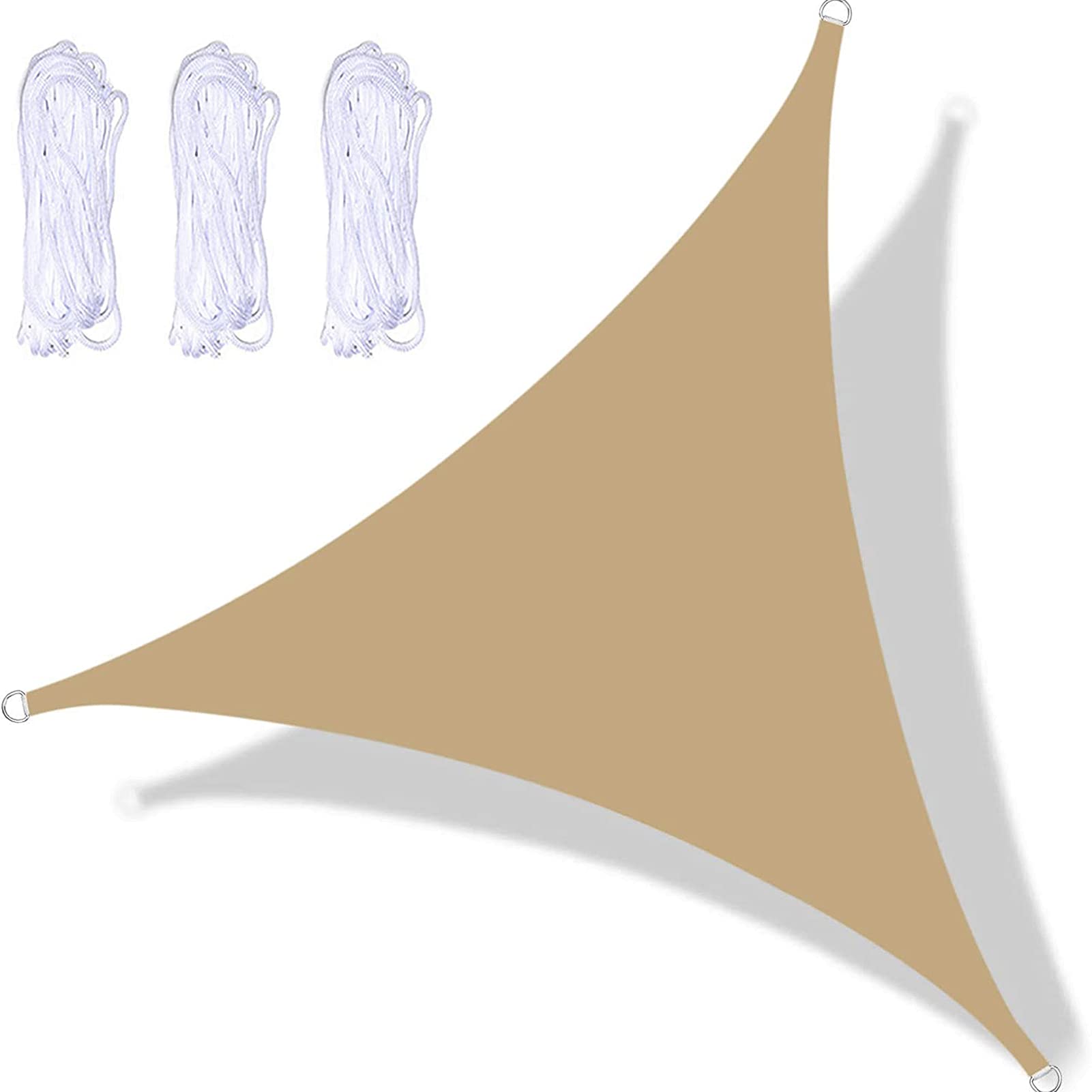 Toile d'ombrage triangulaire pour piscine et terrasse : confort d'été imperméable