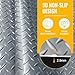 7.5x25 FT Garage Floor Mat, 2.8mm Thicked Flooring Roll 188 sqft Diamond Plate PVC Rubber Trailer Mat, Non-Slip Floor Protector Mat for Garage Warehouse Gyms Boats, Gray