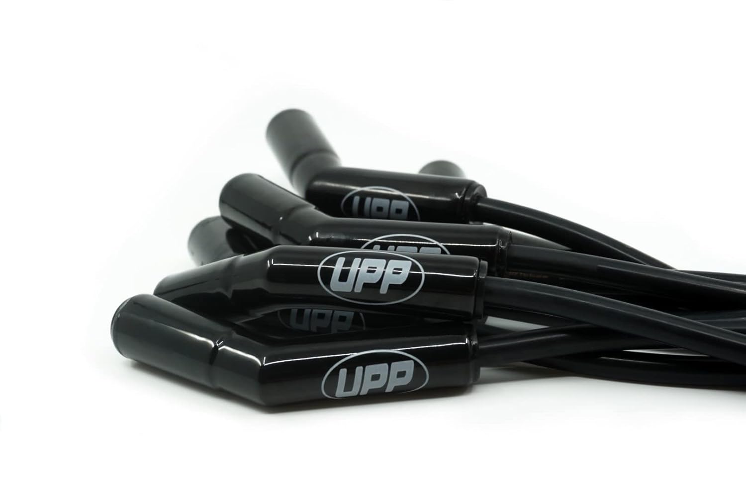 PROSTREET 8mm Ceramic Universal Chevy LS Spark Plug Wire Set - 300 ohm Spiral Core - 135 Degree 2000F Black Ceramic Boots - Fits Chevy LS1, LS2, LS3, LS6, LS7, LS9 & LSA