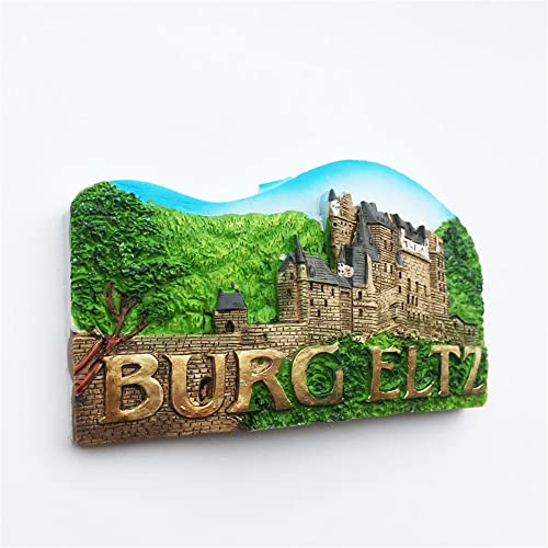 Imán refrigerador 3D Burg Eltz Alemania souvenir miniatura 2