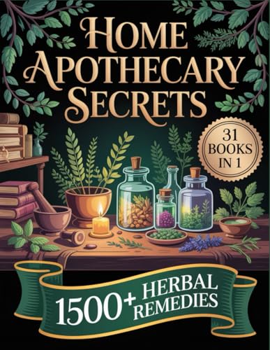 Home Apothecary Secrets: 1500+ Easy Herbal Remedies, Essential Oils & Healing Blends to Relieve Pain, Boost Immunity, and Restore Balance Naturally