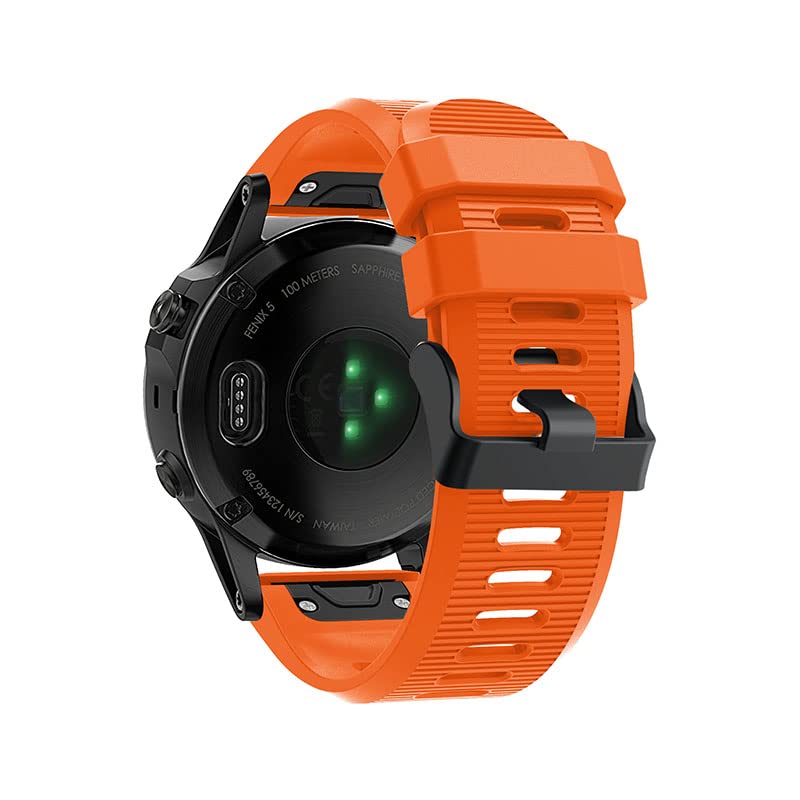 Bracelet silicone Garmin Fenix 6X Pro anti-transpiration pour remplacer l'original