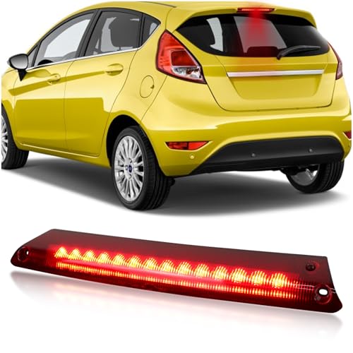 ULTRALTH LED 3rd Third Brake Light for 2014-2017 Ford Focus st & 2011-2018 Fiesta st Hatchbacks- OEM Roof Center High Mount Stop Lamp Direct Replacement | Plug & Play Installation (Red Lens)