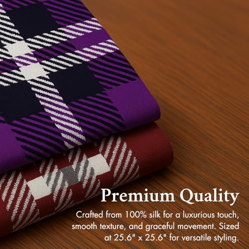 Timeless Tartans Silk Handkerchief Scarf, Classic Collegiate Apparel, Officially Licensed Gift & Clothing Accessories4
