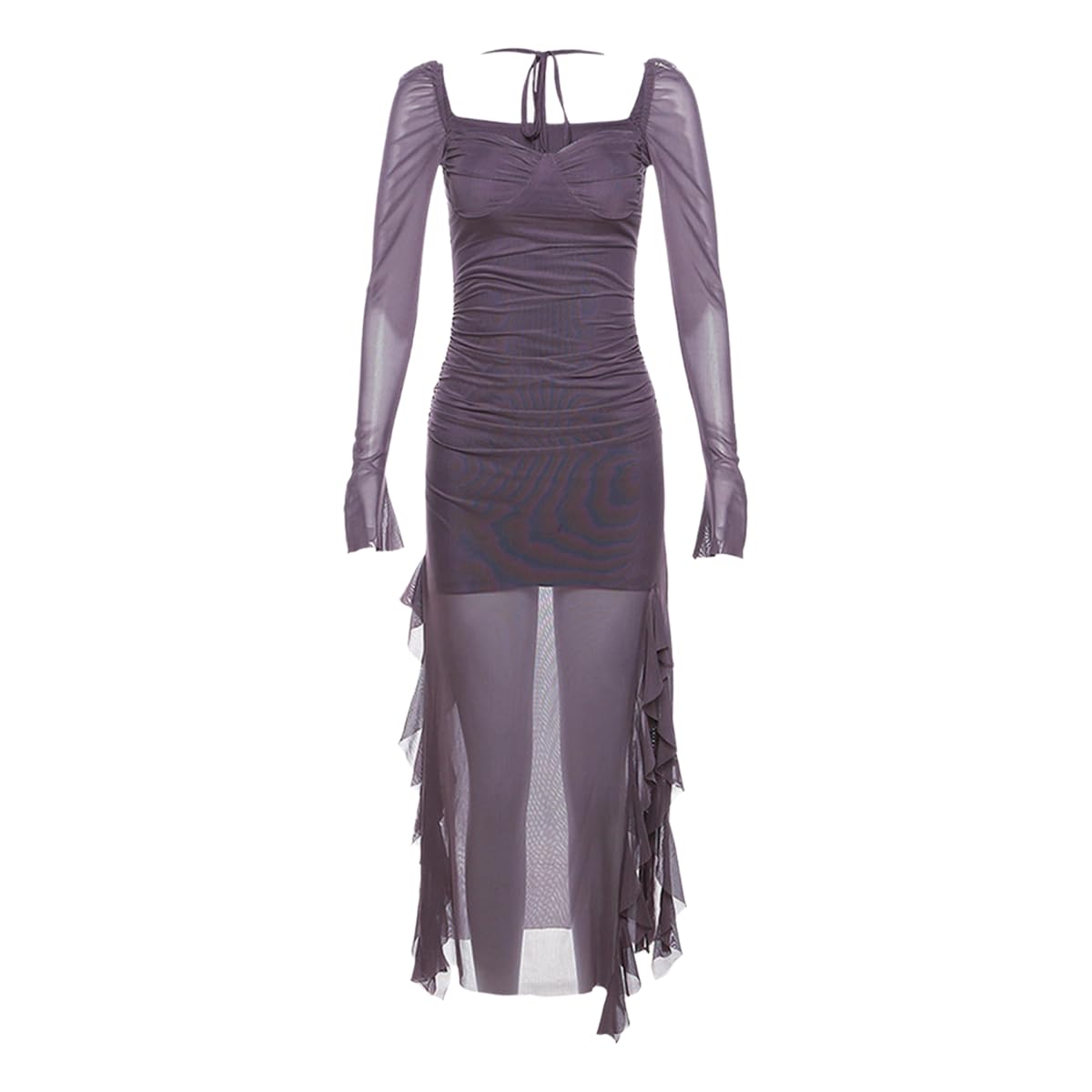 Seksowna damska sukienka bodycon z odkrytymi plecami sukienka koktajlowa maxi