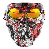 Material: PC K9CK Taktische Maske, 18cm Schutzmaske im Klassisch-Stil für Paintball Nerf, CS, Nerf Rival