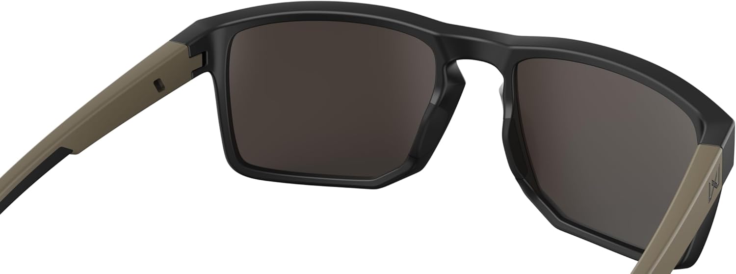 Wiley X WX Founder Sunglasses Safety Glasses for Men Shatterproof UV Eye Protection for Combat, Shooting Captivate Tungsten Mirror Lenses Matte Black & Tan Frames - Image 4