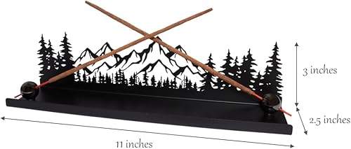 Miniatura 5 de Soporte de incienso de metal Mountain Forest