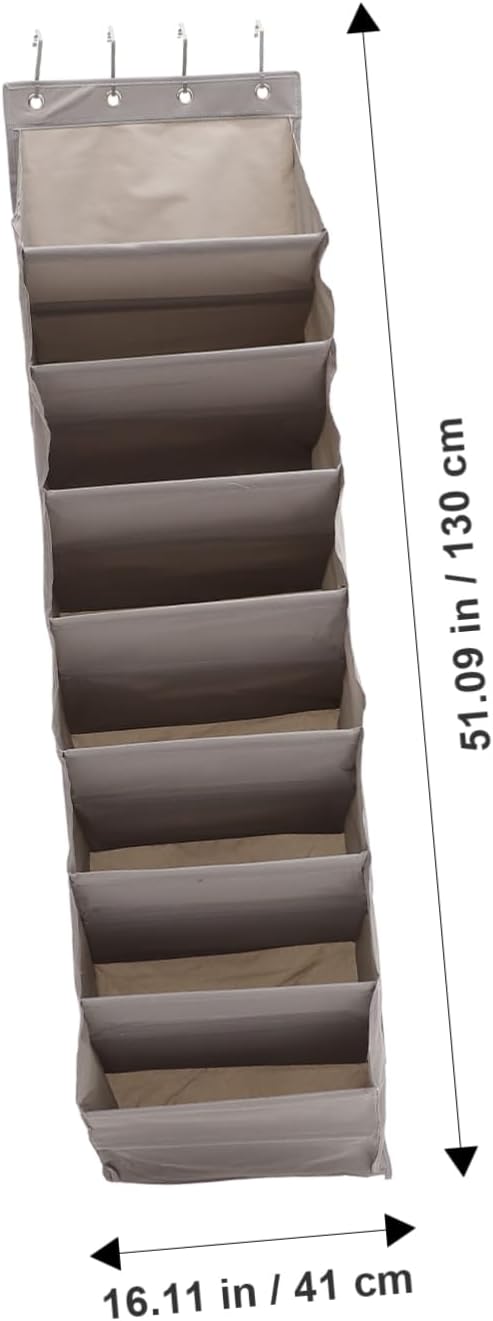 Healifty 8 Layer Hanging Shoe Organizer Storage Bag Oxford Cloth