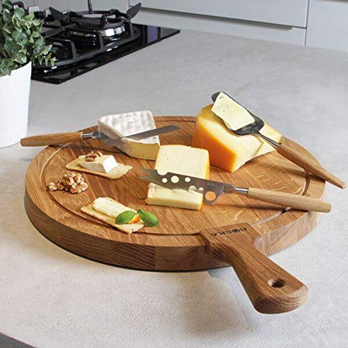 Boska Holland Cheese Slicer And Plane W. European Oak Wood Handle, Flex Steel Blade, 10 Year Guarantee, Life Collection #TOP7