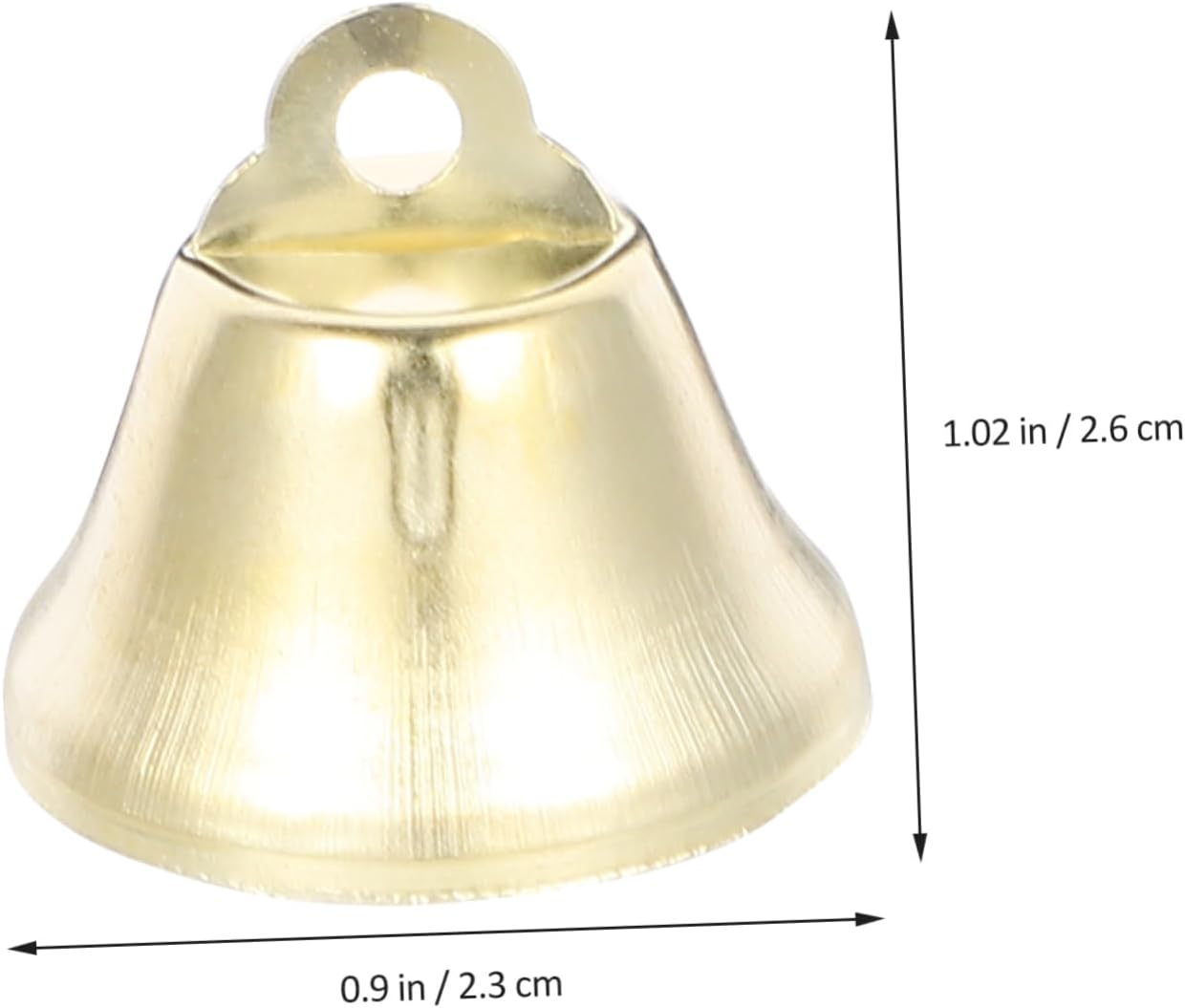 100pcs Mini Jingle Bells Golden Hanging Bells for Pets Christmas Decorations DIY Craft Accessories for Weddings Parties and Festive Events