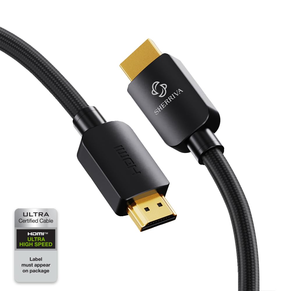 Cable HDMI 8K 60Hz de 10 pies y 48 Gbps compatible con consolas PS5 y TV UHD 8