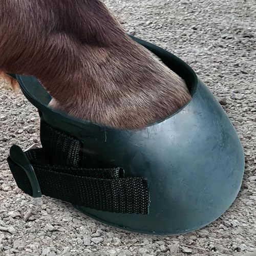 Botas de caballo para competición y protección de cascos con correas ajustables 4