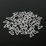 Regulowana opaska na muszkę, klipsy do muszky, 50 zestawów metalowych regulowanych materiałów muszka klips mocujący haczyk krawat na muszkę i krawaty, Miedź, metal