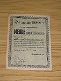 mende radio type 365w  Garantie - Schein Hochleistungsgerät Mende 100 N