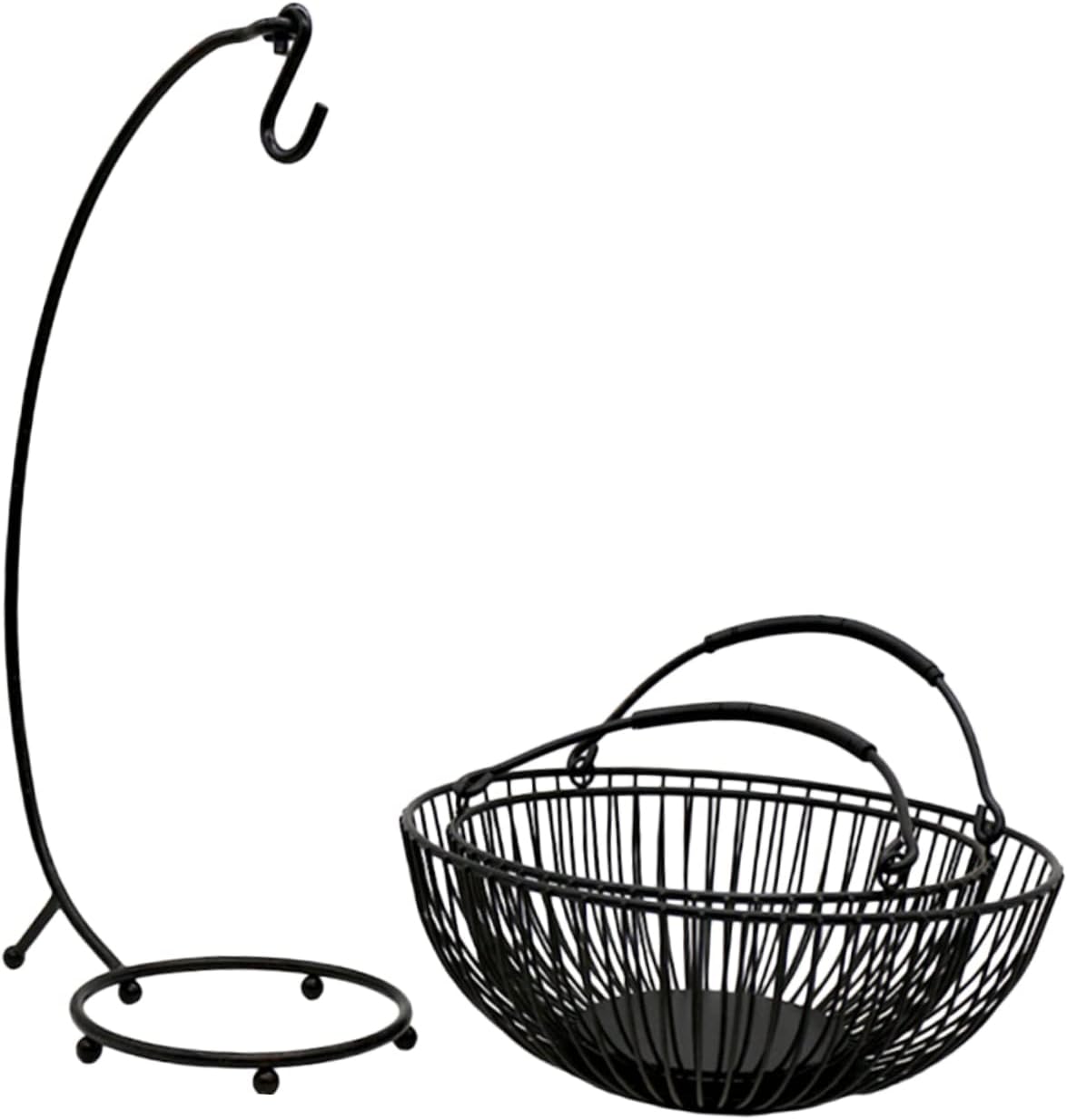 KICHOUSE Iron Fruits Basket Small Fruit Basket Multi-function Snacks Serving Tray Home