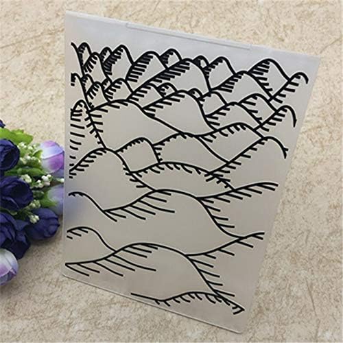 Mountain DIY Plastic Embossing Folder for Scrapbook DIY Photo Album Card Tool Plastic Template