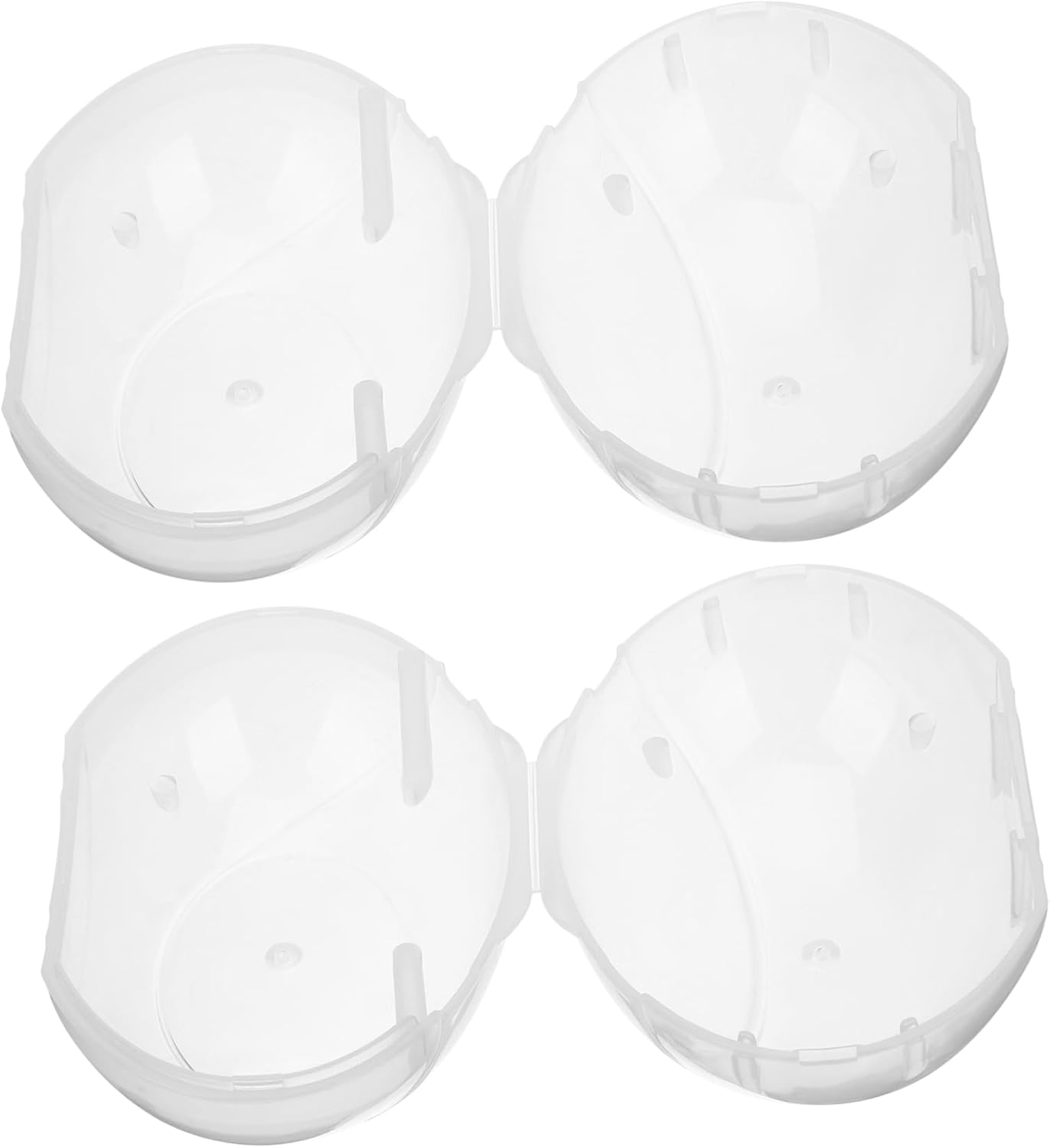 GLEAVI 4pcs Period Storage Box Compact and Durable Holder for Women Cups Transparent Design for Travel and Daily Use