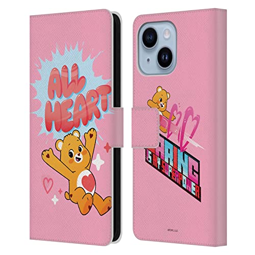 Housse Care Bears iPhone 14 Plus avec support vidéo et fentes pour cartes intégrées