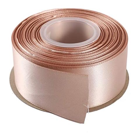 ITIsparkle 38mm Width (11/2") Double Faced Satin Ribbon 22 Meters (Full Reel) Crafts Gift Wrap Floristry - Vanilla Ribbon Cover