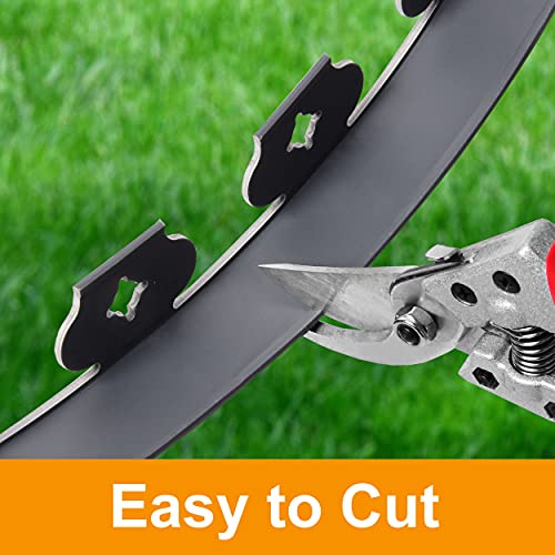 Aukar Landscape Edging Kit 33Ft Length No Dig Garden Edging Border – Include 30 Spikes, For Landscaping And Flower Gardens (Grey) #TOP3