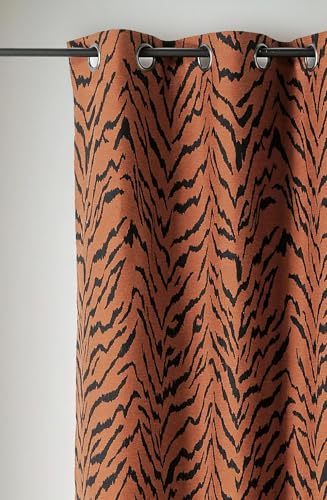 Rideau style tigré 140x240cm pour raviver une pièce sans éclat