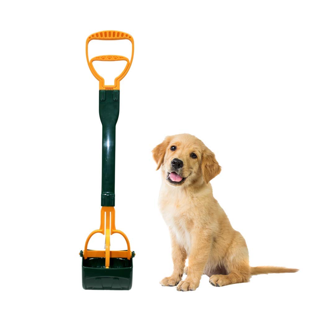 TAIYO PLUSS DISCOVERY® Dog Poop Scooper, Size: (15X70 CM) (LXH), Large Size, Dog Poop Scooper with Long Handle, Dog Sanitary Waste Pickup Removal Suitable for Any Dogs (Green)