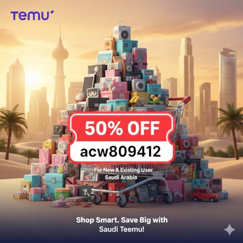 [BesT] ⪼ Saudi Arabia Temu Coupon Code [{"acw809412"}] 50% off For New & Existing User cover art