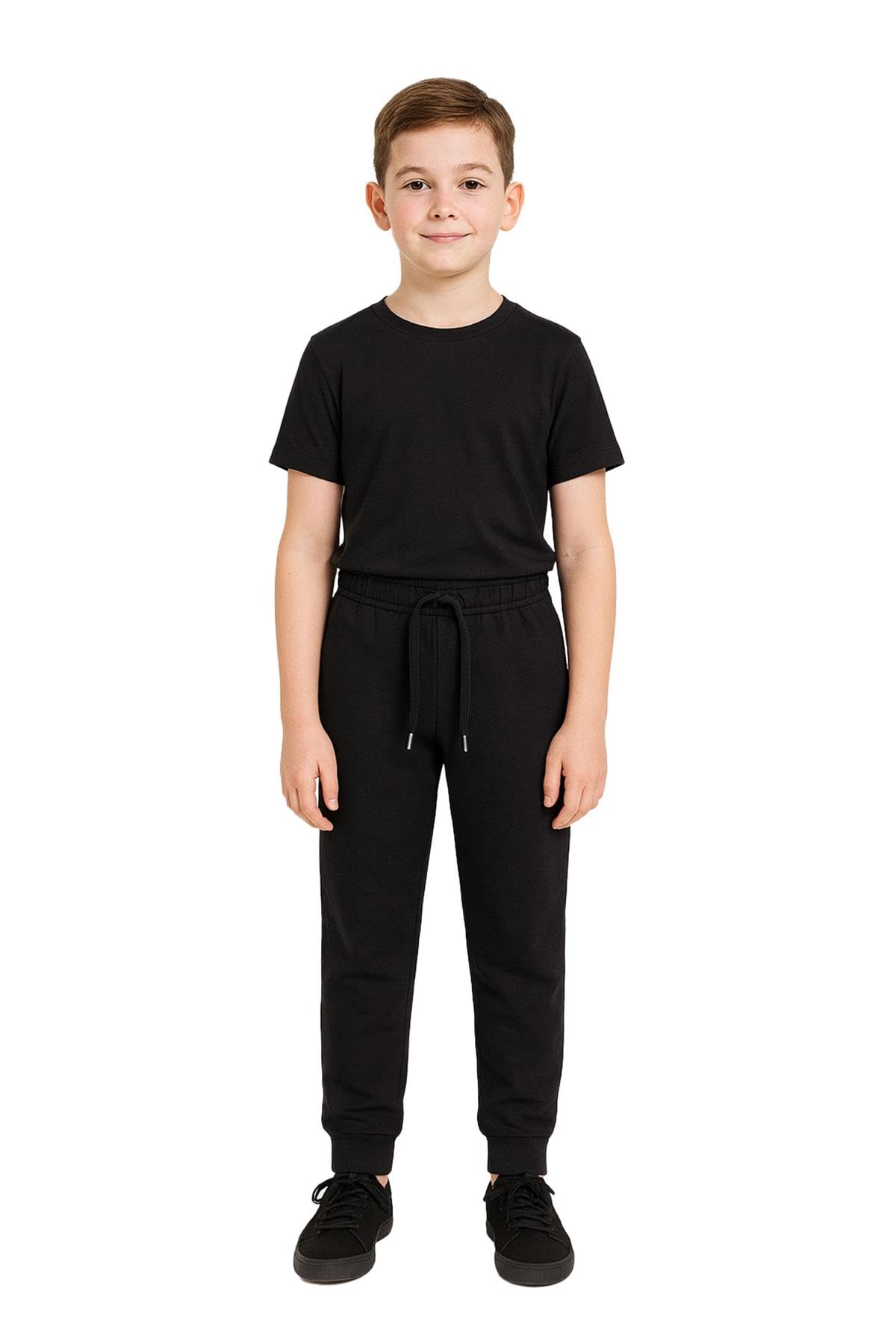 A2Z 4 Kids Fleece Joggers Tracksuit - Fleece Trouser Black 13