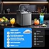 VIBOFROST Nugget Ice Maker Countertop, Fast 35lbs/24H Sonic Pebble Ice Machine, Self-Cleaning Anti-Scale System, Stainless Steel Portable Ice Maker for Home, Kitchen, RV, 10 Cleaning Packets