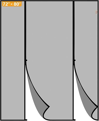 Miniatura 1 de Puerta de pantalla magnética negra grande 1